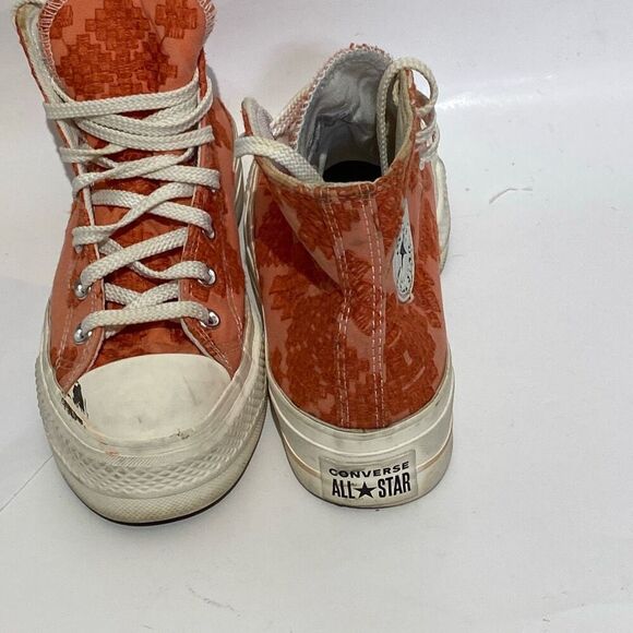 Converse Womens Mantra Orange All Star Chuck Taylor Lift Platform Sneaker Size 8 - Picture 4 of 8